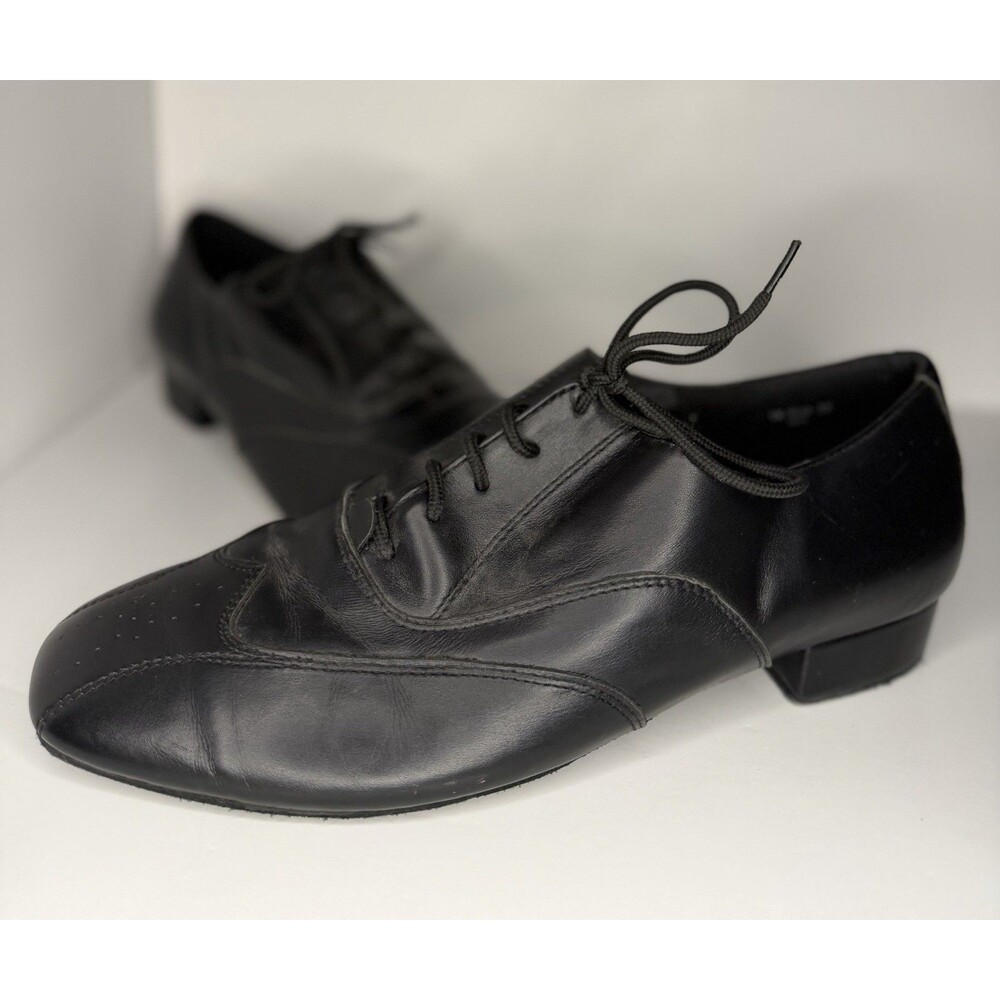 Dance Club Black Men's Ballroom Dance Shoes Size 10 Classic Comfortable